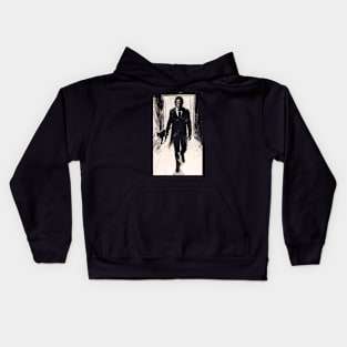 John Wick and his cat Kids Hoodie